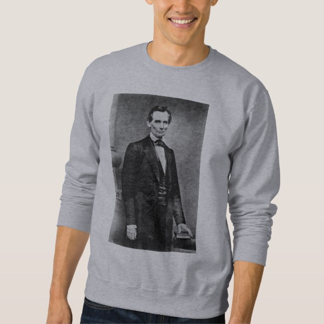 Sweatshirt Le Lincoln Cooper Union Portrait ~ 1860 (Devant)