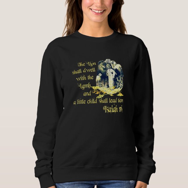 Sweatshirt Le Lion Et L'Agneau Ésaïe 611 0611 (Devant)