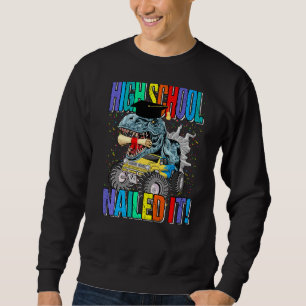 Sweatshirt Le Lycée Nuit Il Monster Truck Dinosaure