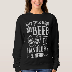Sweatshirt Le marié les menottes sont proches de la fête d'en