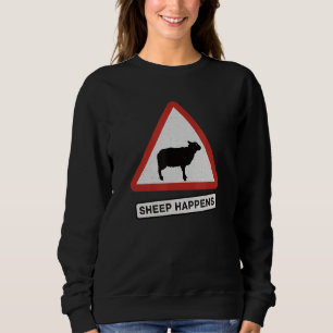 Sweatshirt Le mouton arrive aux bergers Laine de l'agriculteu
