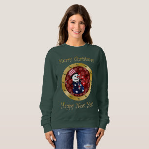 Sweatshirt Le Patriotique Snowman Joe ~ Joyeux Noël ~ * ~
