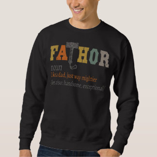 Sweatshirt Le père Noun comme un père Juste un chemin plus pu
