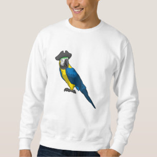 Sweatshirt Le perroquet comme pirate avec Casquette