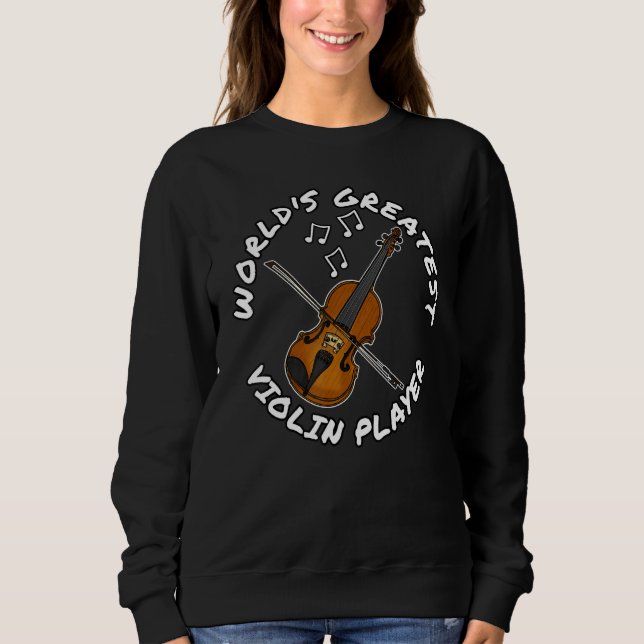 Sweatshirt Le plus grand violon du monde violon violoniste co (Devant)