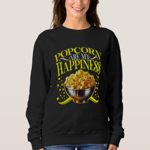 Sweatshirt le popcorn est mon bonheur