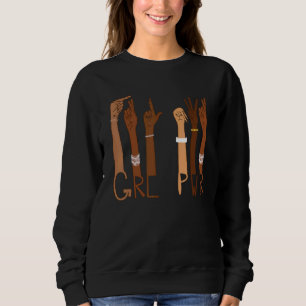 Sweatshirt Le Pouvoir Des Filles Pour Donner Aux Jeunes Femme