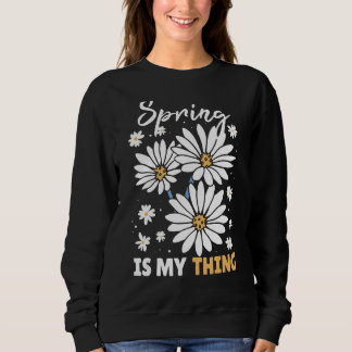 Sweatshirt Le Printemps, c'est ma marguerite