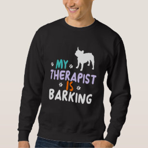 Sweatshirt Le propriétaire français du chien de taureau Noël 