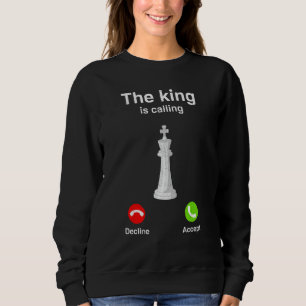 Sweatshirt Le Roi Appelle Chess Checkmate Gambit Queen