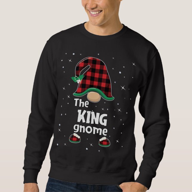Sweatshirt Le roi Gnome Buffalo a planté un pyjama de Noël co (Devant)