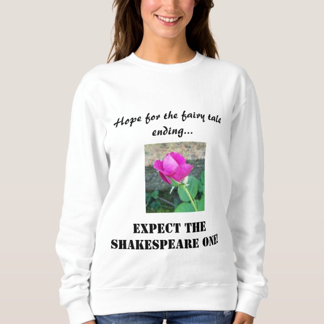 Sweatshirt Le Rose de Shakespeare (Devant)