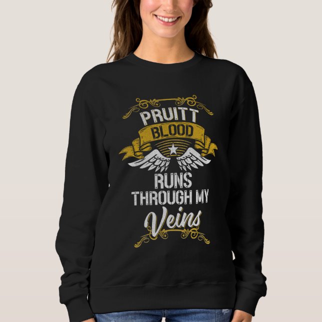 Sweatshirt Le Sang Pruiteux Traverse Mes Veines (Devant)
