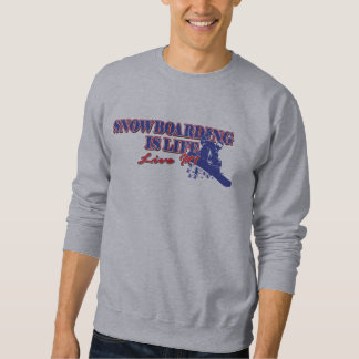 Sweatshirt Le snowboard est la vie en direct