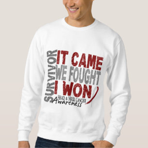 Sweatshirt Le survivant de cancer de la tête et du cou qu'il