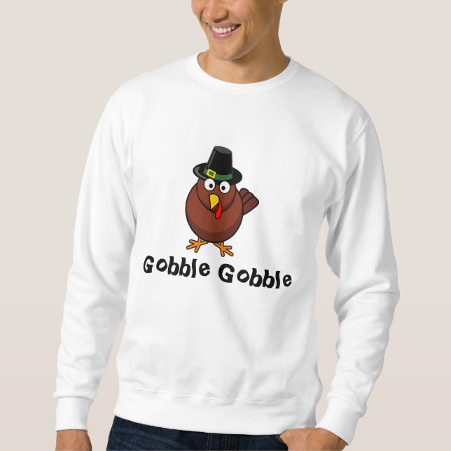 Sweatshirt Le thanksgiving de la Turquie, avalent avalent (Devant)