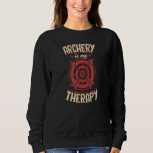 Sweatshirt Le Tir à l'Arc Est Ma Thérapie Arc Et Flèche Cible