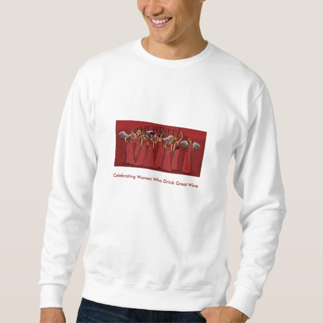 Sweatshirt Le Winettes, célébrant les femmes qui boivent (Devant)