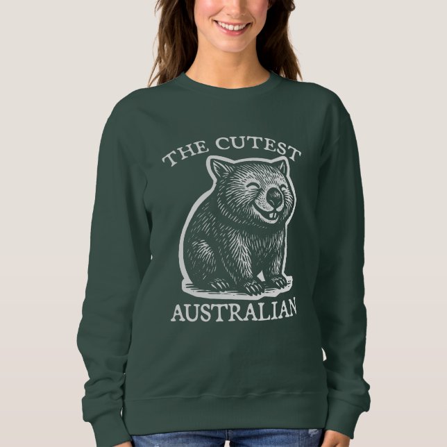 Sweatshirt Le Wombat australien le plus mou (Devant)