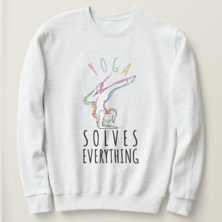 Sweatshirt Le yoga résout tout