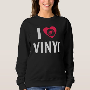 Sweatshirt Lecteur de disque audio de musique de vinyle stéré