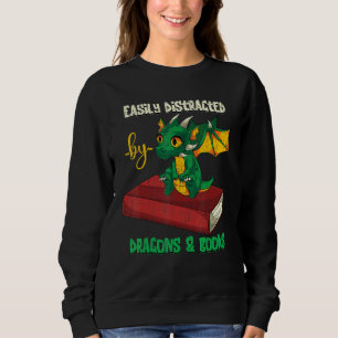 Sweatshirt Lecture du livre Bookworm mignon Imaginaire animal
