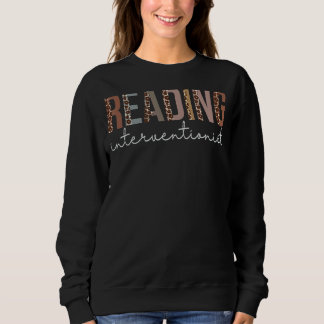 Sweatshirt Lecture Interventionniste Leopard Appréciation Fem