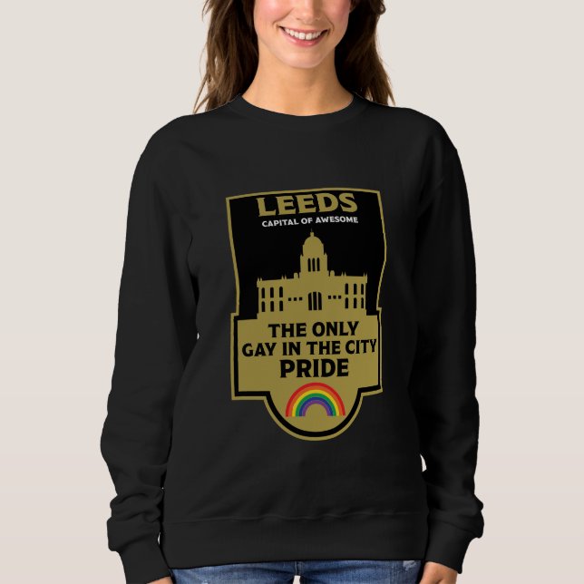 Sweatshirt Leeds Gay pride - Leeds England LGBT - (Devant)
