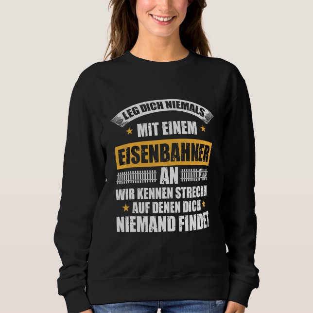Sweatshirt Leg Dich Niemal Mit Einer Rahnner Une Idée (Devant)