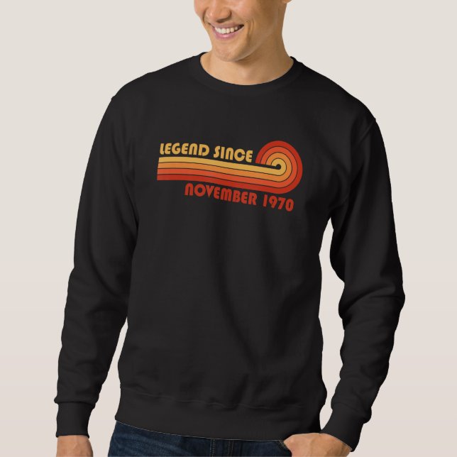 Sweatshirt Legend Since November 1970 (Devant)