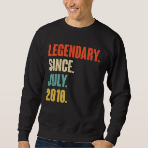 Sweatshirt Légendaire depuis juillet 2010 12 ans 12e annivers