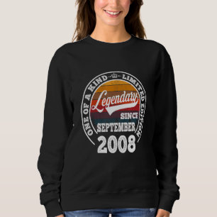 Sweatshirt Légendaire depuis septembre 2008 14e anniversaire