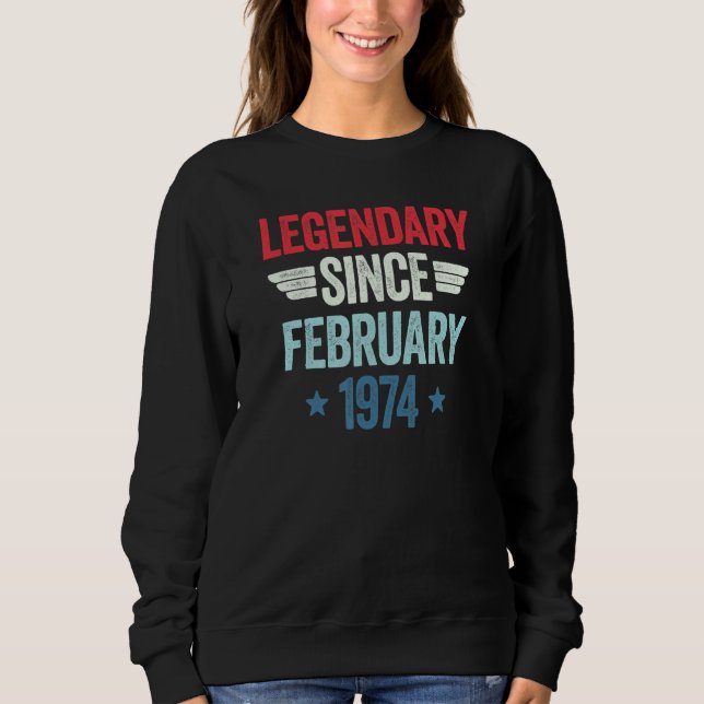 Sweatshirt Legendary Since February 1974_1 (Devant)