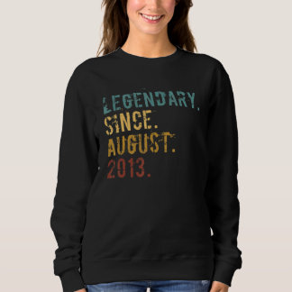 Sweatshirt Légende 9 ans depuis août 2013 9e anniversaire