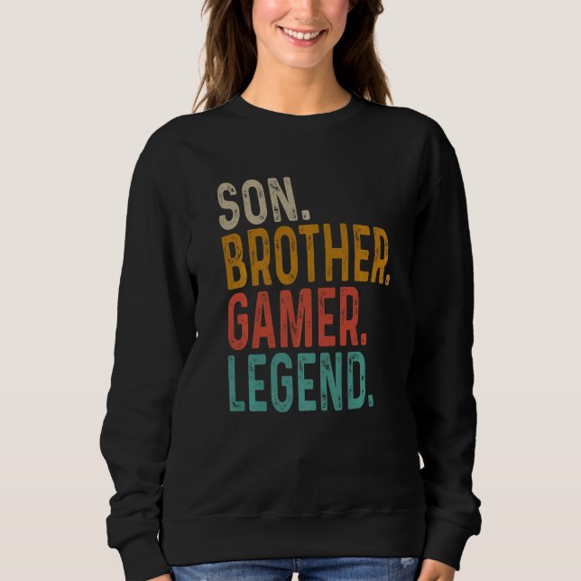 Sweatshirt Légende de Son Frère Gamer (Devant)