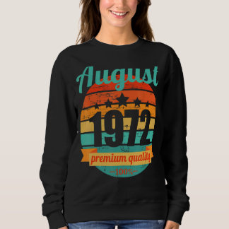 Sweatshirt Légende depuis août 1972 50 ans les années 50 50 A