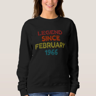 Sweatshirt Légende depuis février 1969 Anniversaire rétro