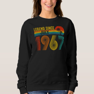 Sweatshirt Légende depuis juillet 1967 55e anniversaire 55 an