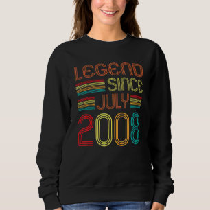 Sweatshirt Légende depuis juillet 2008 14 ans 14e anniversair