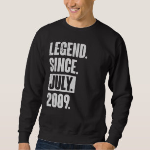Sweatshirt Légende depuis juillet 2009 13 ans 13e anniversair