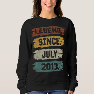 Sweatshirt Légende depuis juillet 2013 9 ans 9e anniversaire