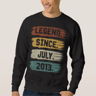 Sweatshirt Légende depuis juillet 2013 9 ans 9e anniversaire