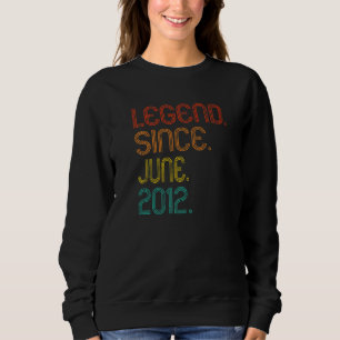 Sweatshirt Légende depuis juin 2012 10e anniversaire 10 ans