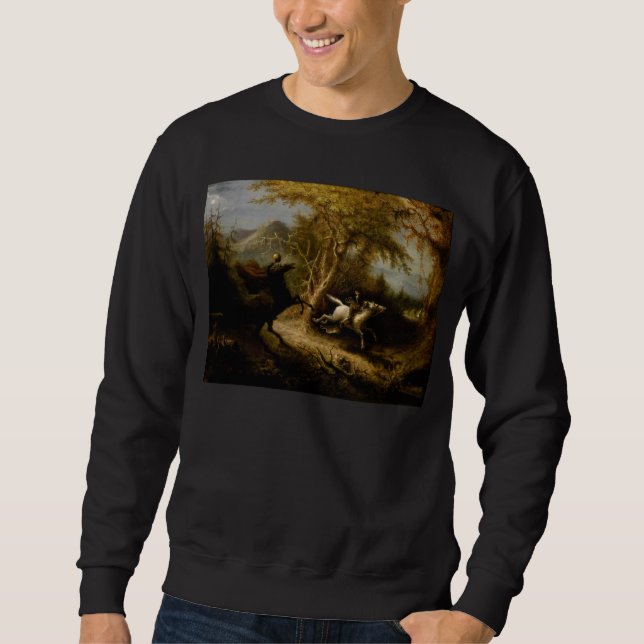 Sweatshirt Légende du cavalier sans tête fantôme d'Halloween (Devant)