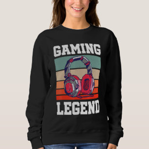 Sweatshirt Légende du jeu Console de joueur de jeu vidéo rétr