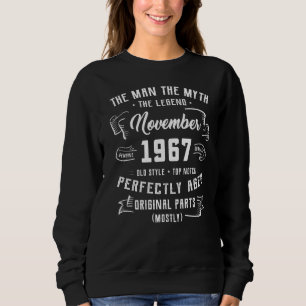 Sweatshirt Légende du mythe masculin novembre 1967 55e annive