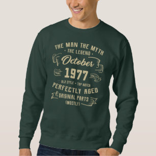 Sweatshirt Légende du mythe masculin octobre 1977 45e anniver