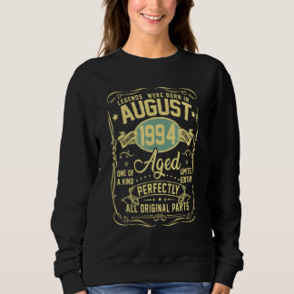 Sweatshirt Legends Were Born In August 1994 28th Birthday