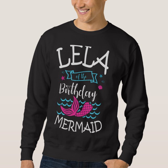 Sweatshirt Lela De L'Anniversaire Fête De L'Anniversaire De L (Devant)