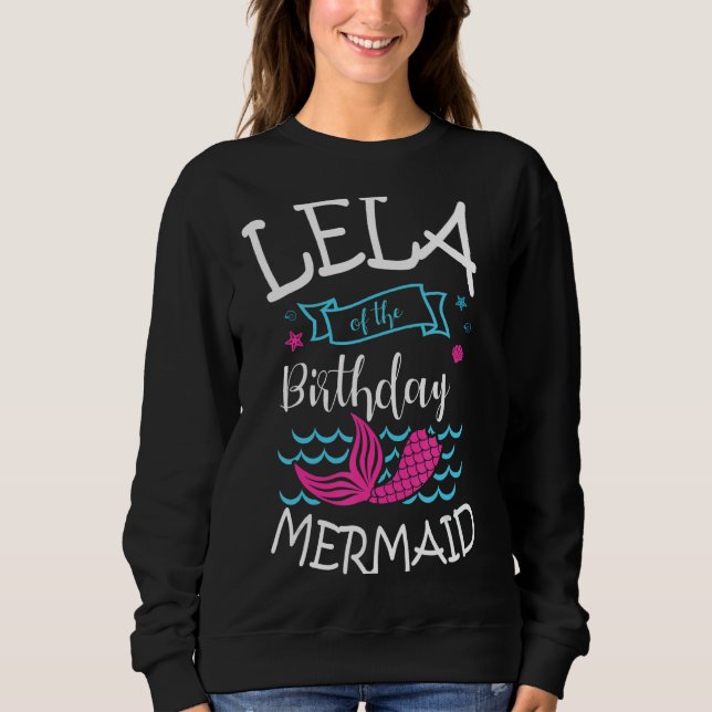 Sweatshirt Lela De L'Anniversaire Fête De L'Anniversaire De L (Devant)